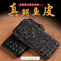 langsidi genuine crocodile leather 3 kinds of styles half pack phone case for iphone 11 se 2020 can customize the model