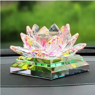 

Beautiful crystal lotus, desktop decoration crafts, birthday present, European style