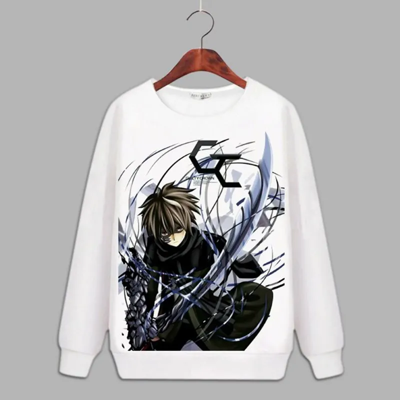 Guilty Crown косплей аниме толстовка с капюшоном унисекс длинный рукав GC OUMA SHU флисовые
