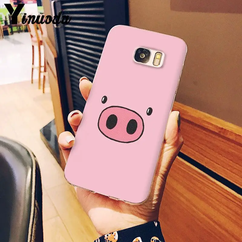 A8 Yinuoda чехол с рисунком поросенка из мультфильма, умный чехол, чехол для телефона, для samsung S5, S6, S6 edge, S7 edge, S8 Plus, S9 Plus, чехол - Цвет: A8