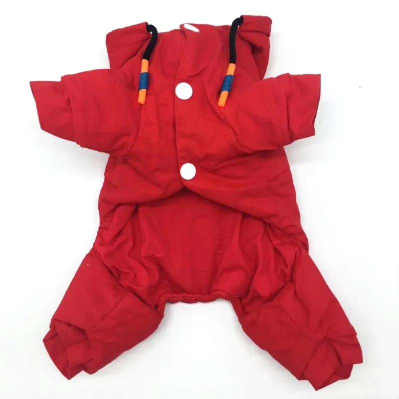 Красное пальто для собак зимняя теплая одежда маленьких чихуахуа мягкая