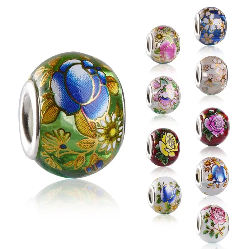 100 шт. стеклянные бусины разделители для украшений в этническом стиле|glass beads