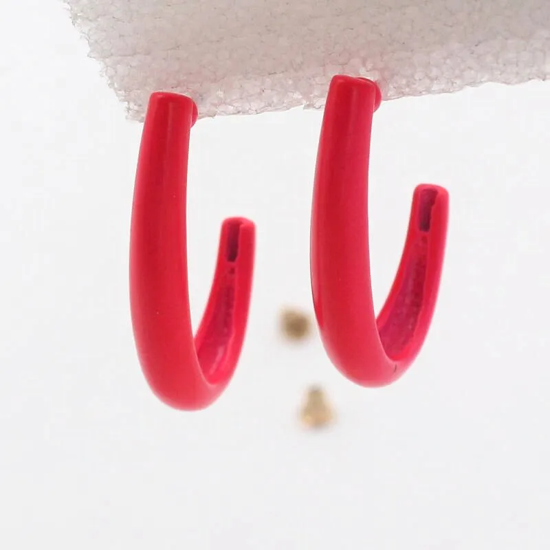 Yourem 2018 Модные женские серьги стержни новый октября Jewelry продажа девять красные 7 г