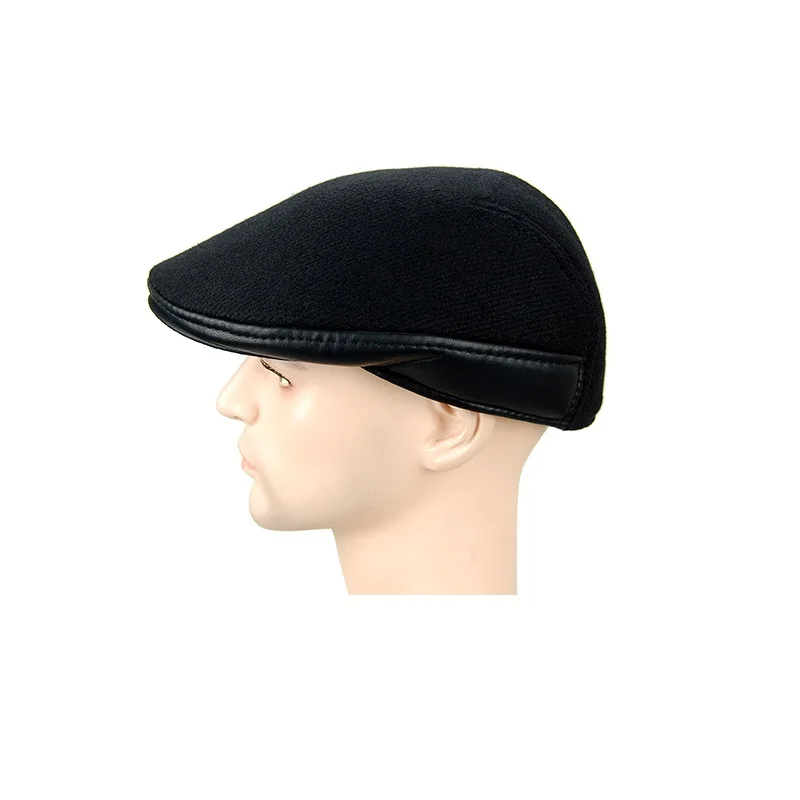 Peaked cap Spring Woollen hat |