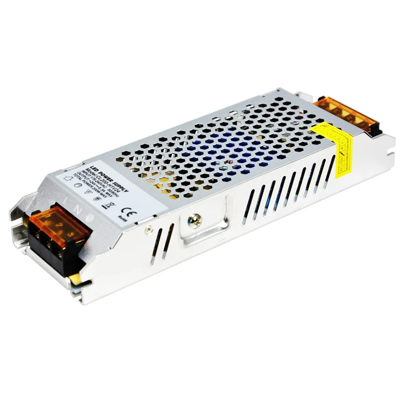 SMPS 24 Вольт Светодиодный источник питания 24 V 200W 8A постоянный переключатель напряжения 220V AC/DC трансформатор освещения 24VDC Крытый без вентилятора - Цвет: with no Logo