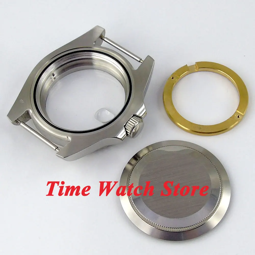 43 мм чехол для часов Sub сапфировое стекло черный синий керамический Безель из