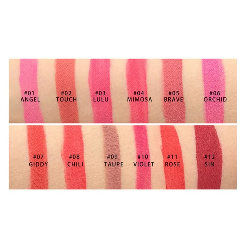 Водостойкая краска для губ блеск пигменты стойкая винно-красная жидкая помада