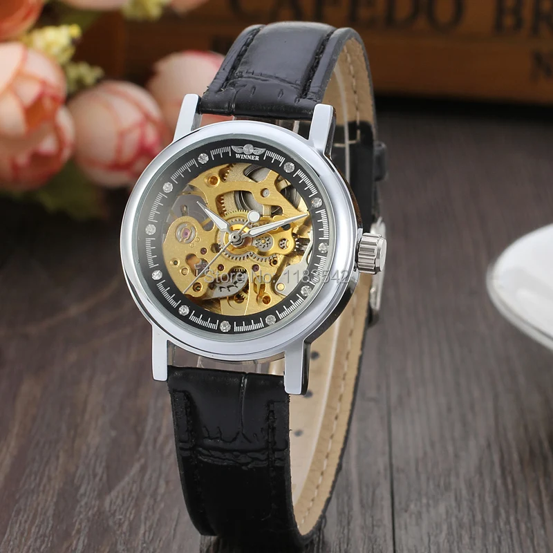 Часы Winner модные женские часы высококачественные Заводской магазин бесплатная