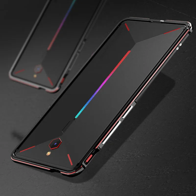Роскошный бренд Алюминиевый металлический бампер 6,0 ''для Nubia Red Magic Red Devil металлические чехлы крышка Колонка Форма рамка NX609J