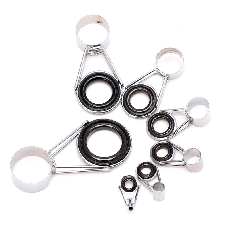 7 шт. телескопическая удочка направляющая Топ кольцо набор плот рыболовные