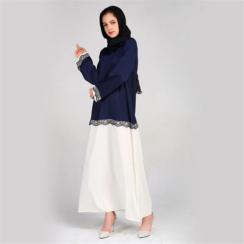 Fashion Women 2017 Adult emboridery lace Dress Robes Musulmane Turkish Abaya Muslim Cardigan Arab Female Lady Dresses |