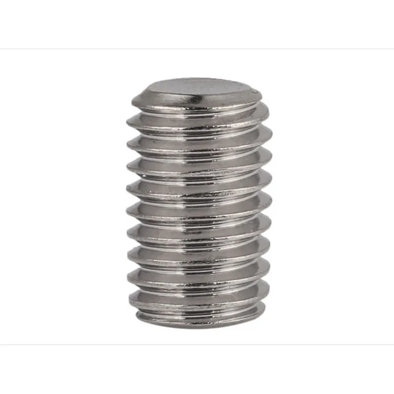 

Stainless Steel Flat End Set Screws Hexagon Socket Head Screws Machine Meters Top Wire 20 Pcs M8 304