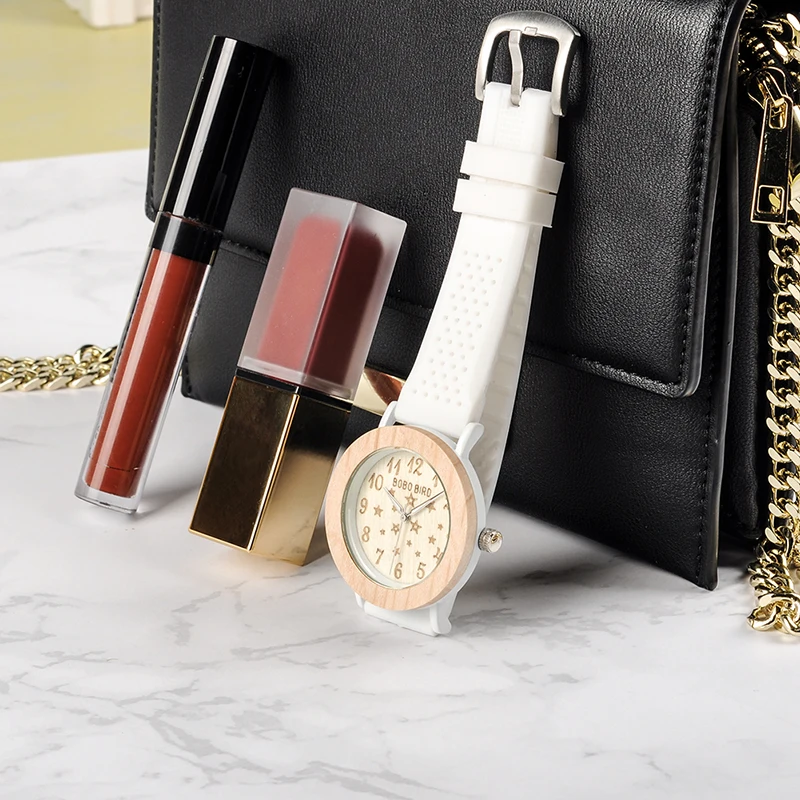 BOBO BIRD часы браслет Деревянные для мужчин и женщин Кварцевые женские наручные с
