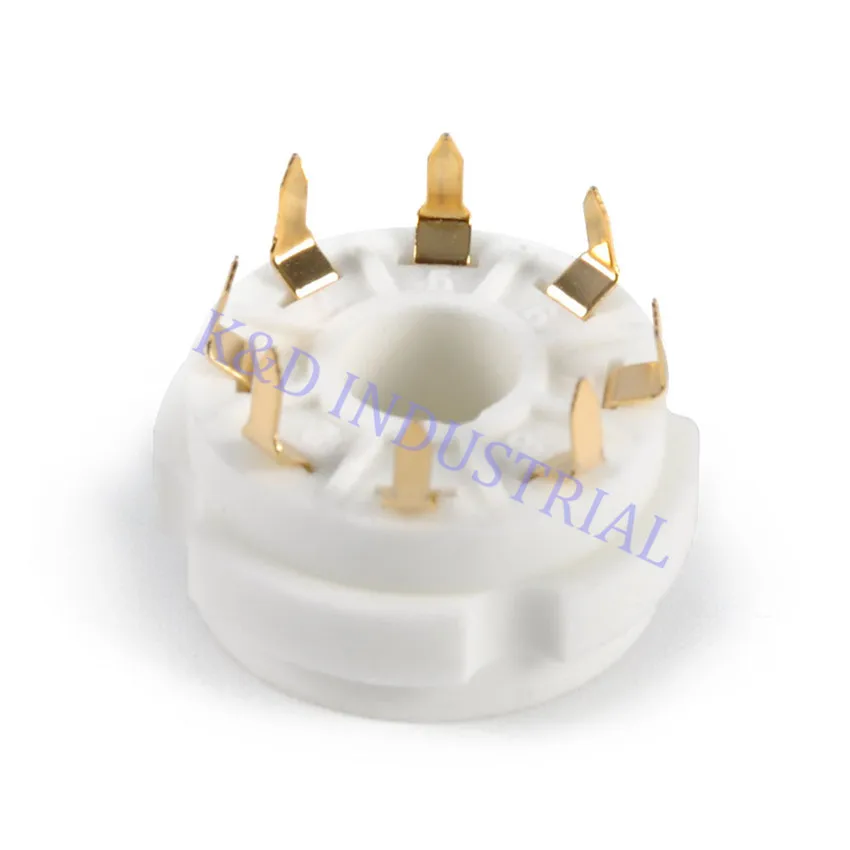 5 шт. Керамическая Вакуумная розетка с золотым покрытием 8 контактный разъем EL34 6550
