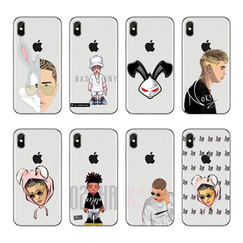 Bad Bunny Coelho Maluma Ozuna POP Hip Hop Rapper мягкий силиконовый чехол из ТПУ для iPhone X 8 7 6 Plus 5 4 XS XR