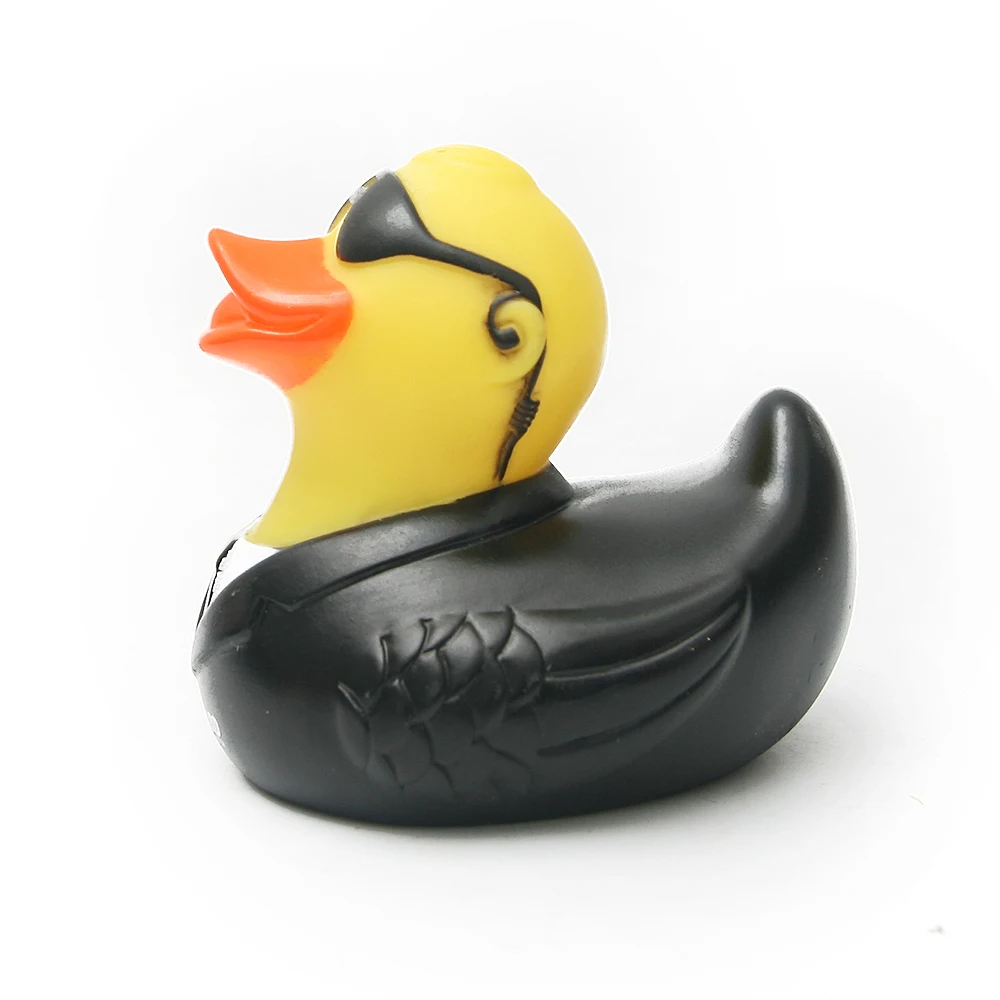 3 шт Мужские в черном прохладном резиновом утке Duckie Baby Shower Водные Игрушки для малышей Дети подарки на день рождения подарок игрушка