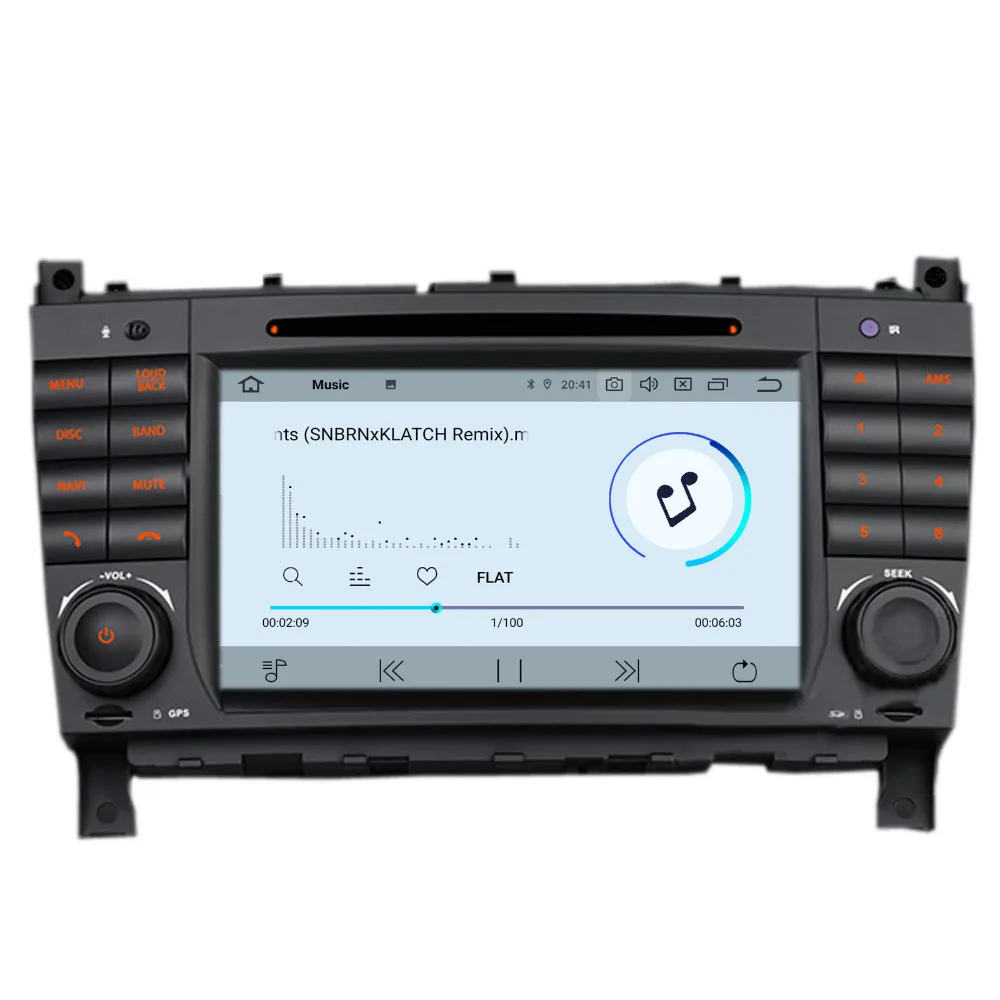 COIKA 7 &quotAndroid 9 0 Автомобильный GPS DVD мультимедийный плеер для BENZ C class W203 CLC CLK Class W209 CLS