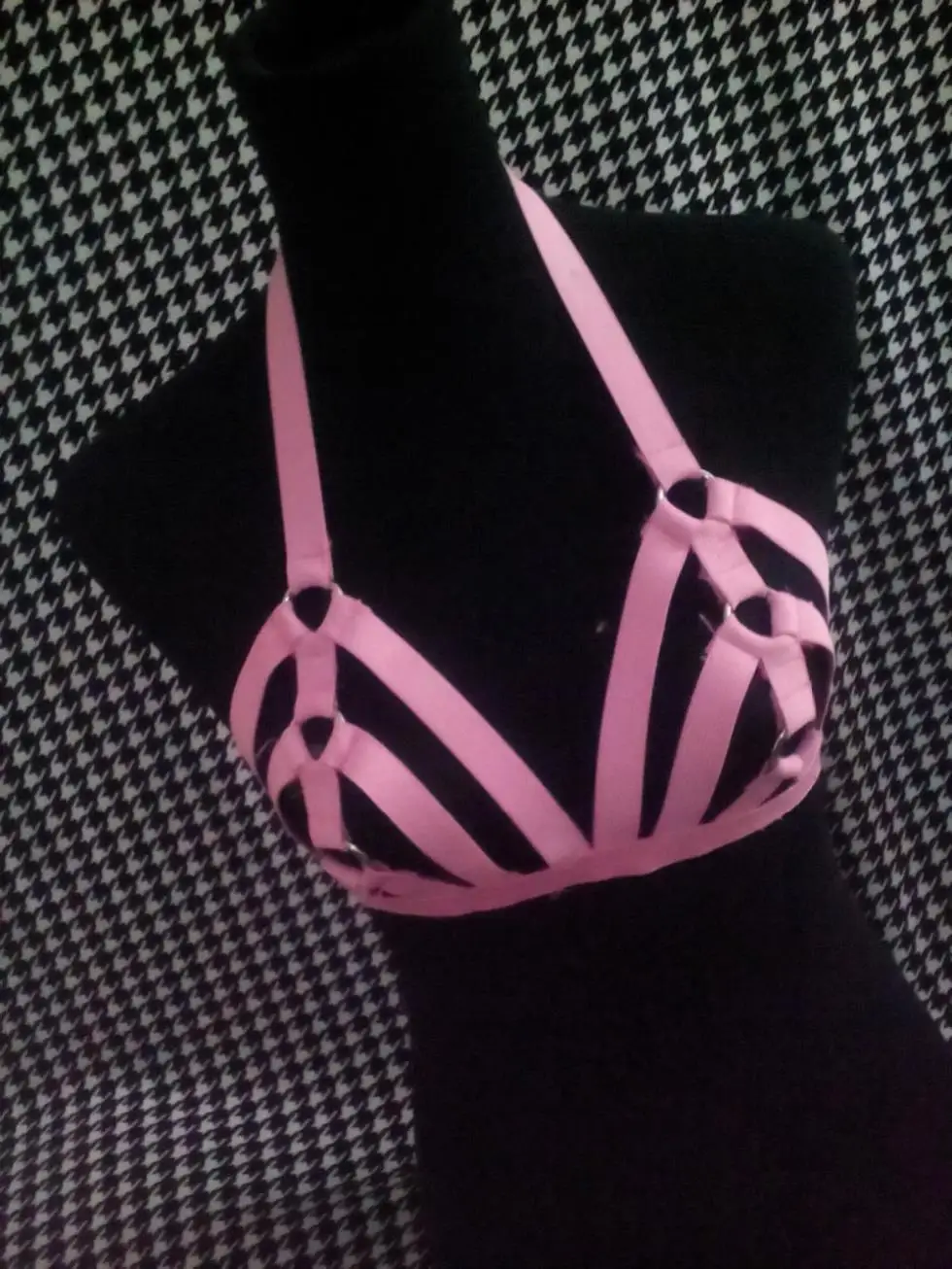 Новый Пастель Гот женские нагрудный ремень клетка бюст бандаж пояс бюстгальтер