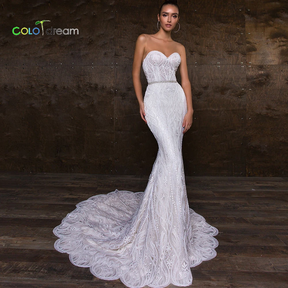 2019 wedding dress mermaid/trumpet vestido de novia Strapless court Train | Свадьбы и торжества