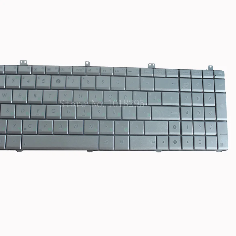 Новая русская клавиатура для ноутбука Asus N55 N55S N55SL N55SF RU серебристого цвета |