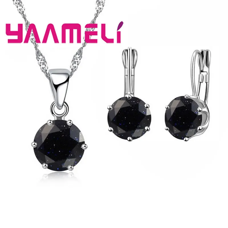 Комплект из колье и серёг серебра 925 пробы | Украшения аксессуары