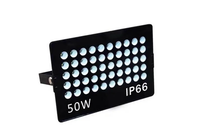 Высокая Мощность Светодиодный прожектор светильник 50W 100W AC 220V Водонепроницаемый IP66 потолочные светильник Foco светодиодный внешний пятно открытый светильник ультра-тонкий
