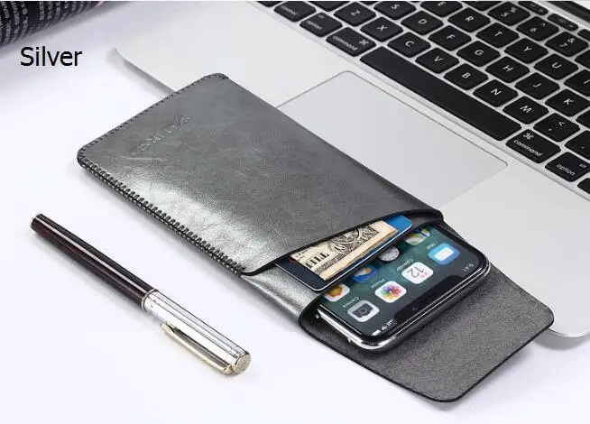 Silver SZLHRSD для samsung Galaxy S9 Plus супер тонкий рукав чехол, микрофибра Ститч чехол для samsung Galaxy S9 сумка для телефона - Цвет: Silver