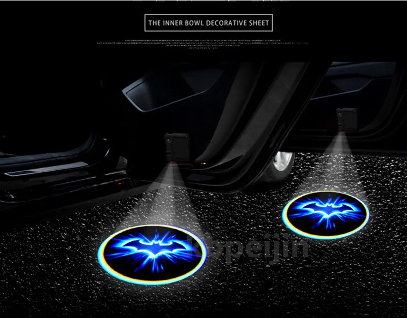 Авто Стайлинг LED дверь автомобиля Добро пожаловать Свет Логотип наклейки с