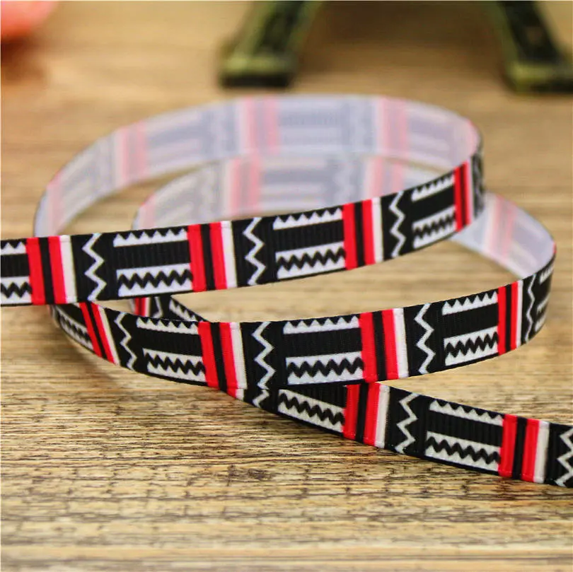 DHK 3/8 ''Бесплатная доставка динозавр Геометрические Животные печатных grosgrain