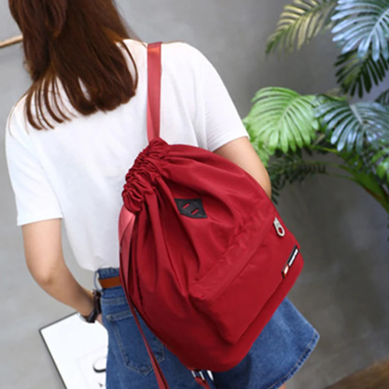 Large Capacity Waterproof Sports Bag Women Men Bundle Mouth Sport Backpacks For Gym Fitness Running Bag Sports Accessories