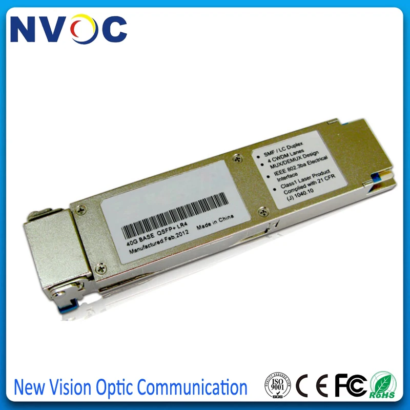40GBASE SR QSFP + 850nm MPO 100m волоконный приемопередатчик 40G SR4 MMF 100 мм LC оптический