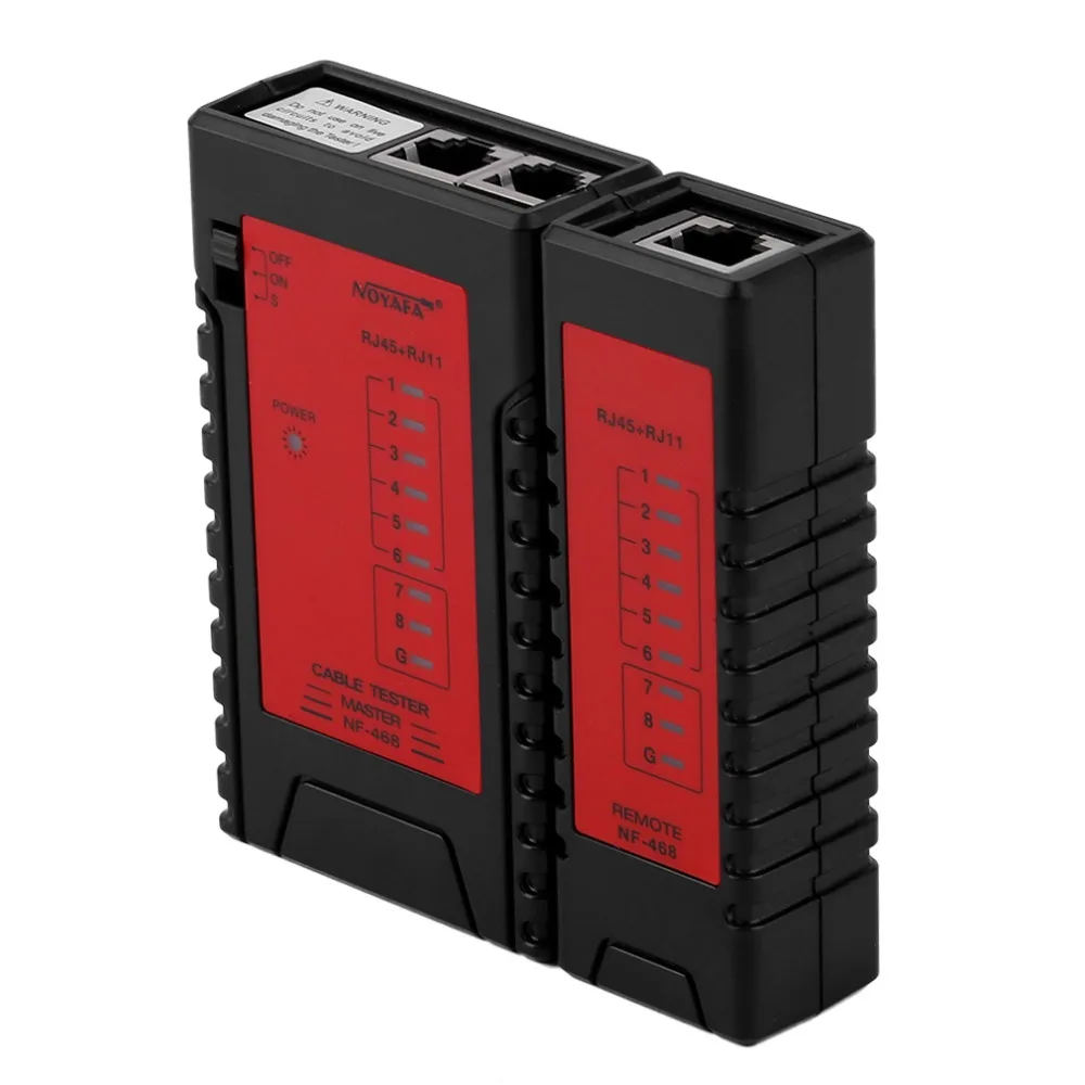 Профессиональный Ethernet кабель ВКЛ-ВЫКЛ тестовый er NF-468 RJ45 RJ11 RJ12 LAN кабель телефонная линия тест er сетевой Тест инструменты проверки