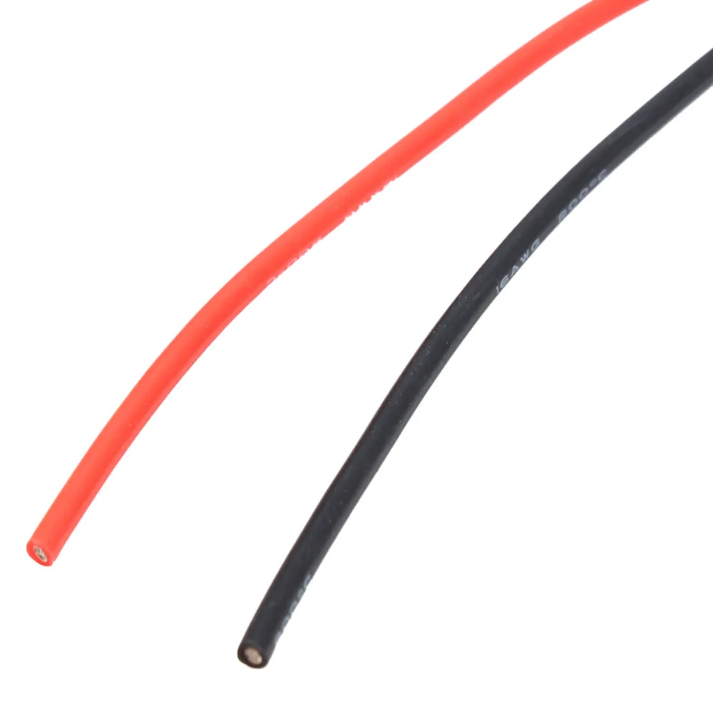 Силиконовый кабель 16awg 2 м устойчивый к высоким температурам многожильный провод