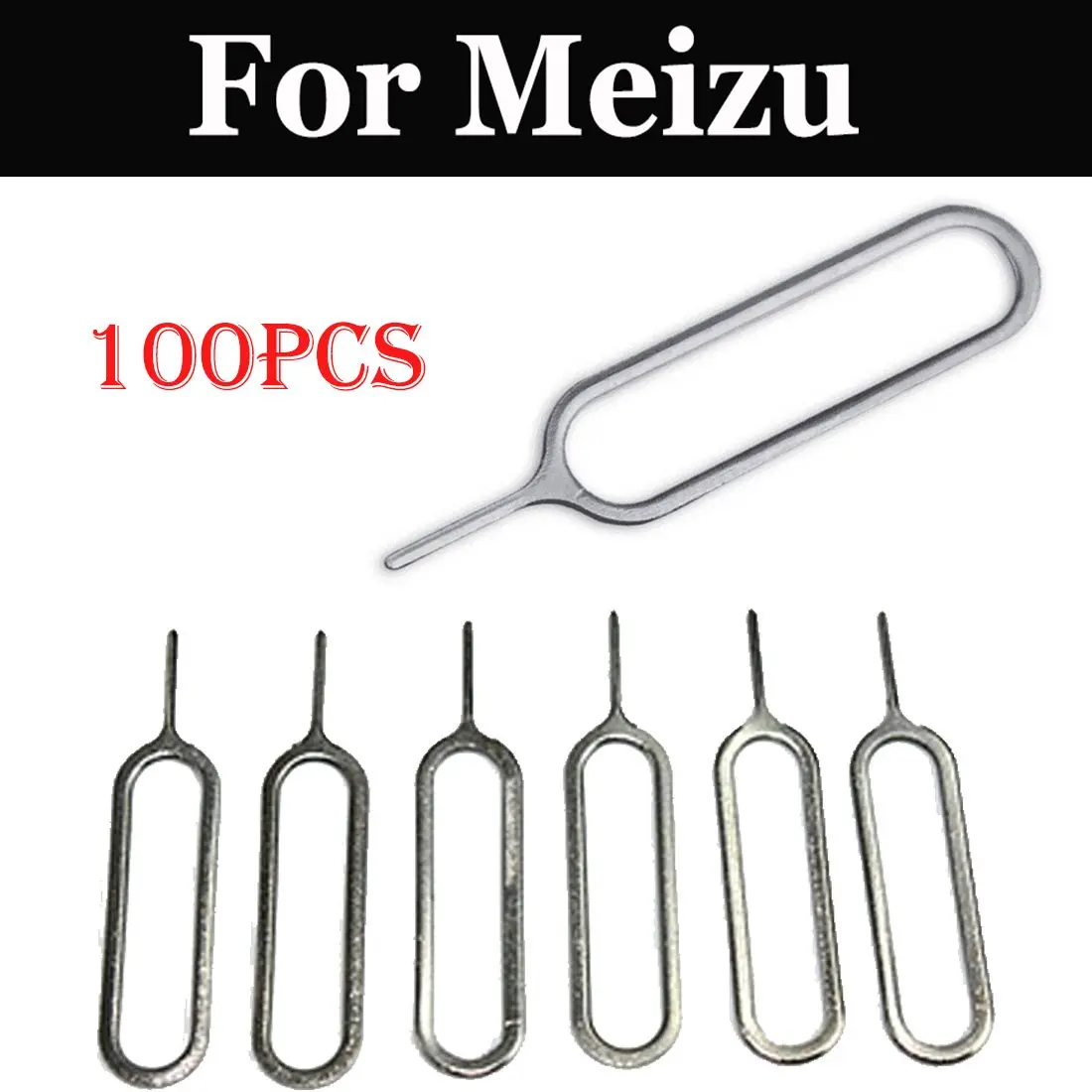 

100pcs Sim Card Needle Cell Phone Tool Tray Holder For Meizu M3X U20 U10 M3 M5 Note M3s Pro 6 MX6 6s Plus M3E Max M5s M5c M6 Pro