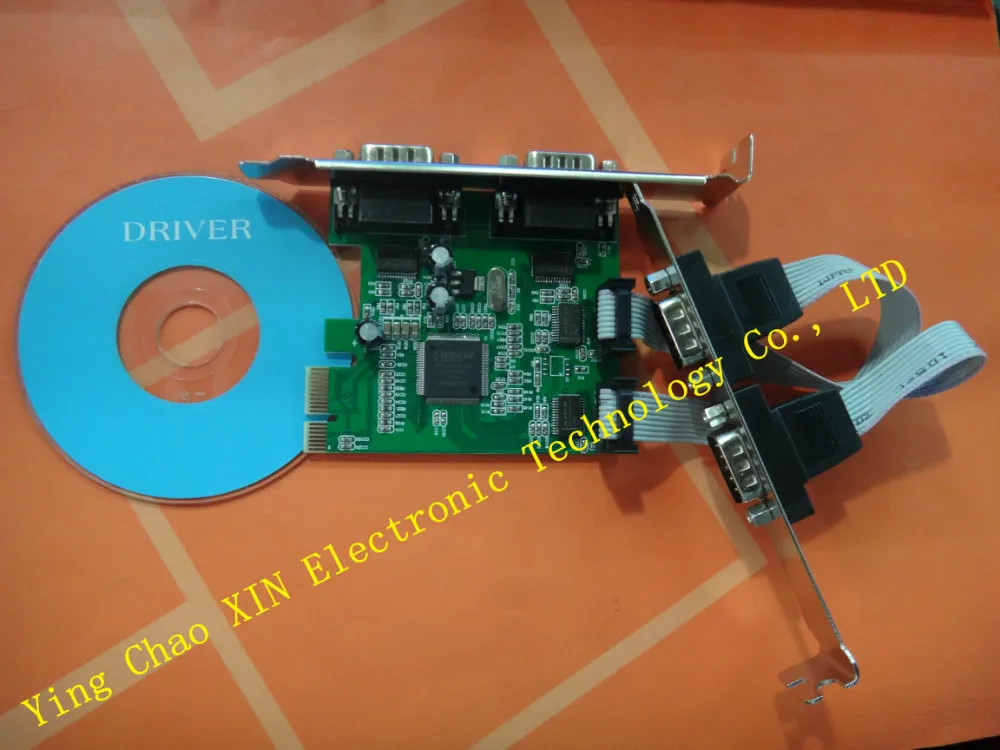 4 Порты и разъёмы RS232 COM DB9 последовательным для PCIe PCI Express Card адаптер MCS чипсет 10
