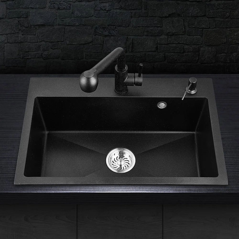 Кварцевый камень Флюм, однослойная кухонная ручная мойка, формирующая тело, утолщение гранита умывальник wx4191745