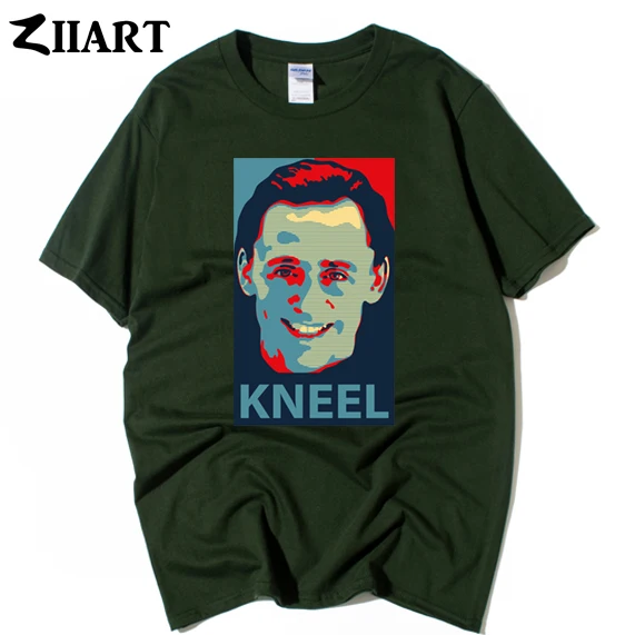 Kneel Before Me Loki tom hiddleston Laufeyson Odinson Prince of Asgard одежда для пар Мужская футболка с