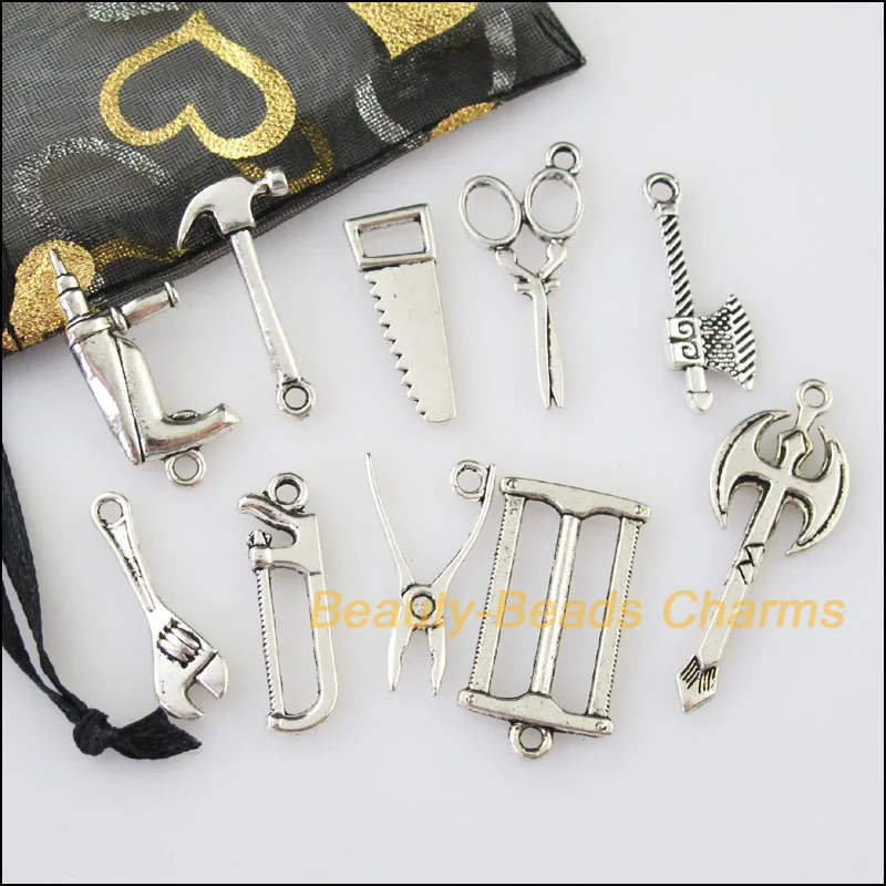 New 20Pcs Tibetan Silver Color DIY/ Tools Mixed Charms Pendants | Украшения и аксессуары