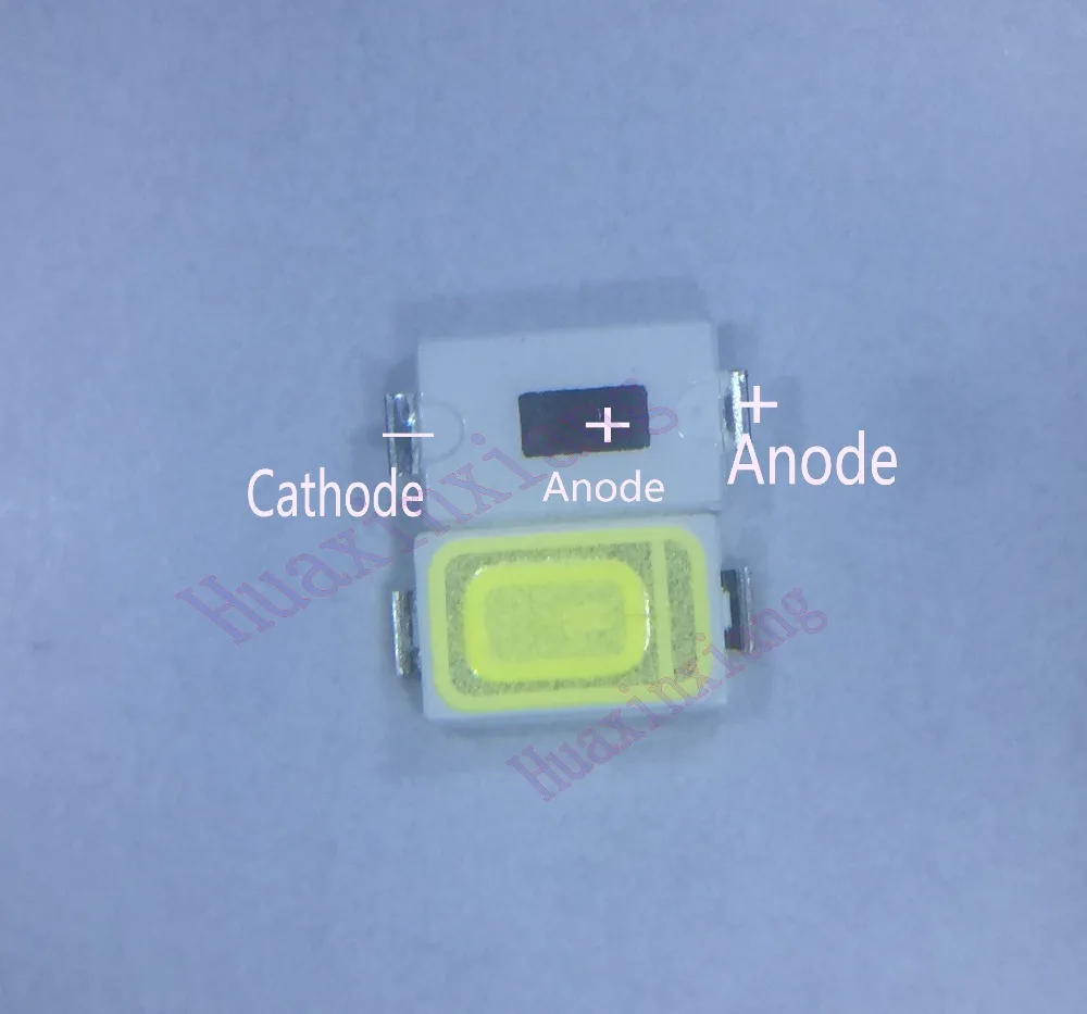 100 шт./лот SMD СВЕТОДИОДНЫЙ 5630 3V 0,5 W 2Pin холодный белый для ТВ Подсветка Применение 5,6*3,0 мм