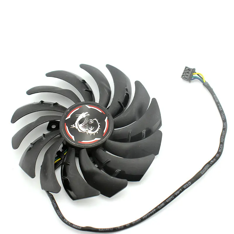 Видеокарта вентилятор для MSI GeForce RTX2060 RTX2070 GAMING Z PLD10010B12HH DC12V 0.40A 4 линии