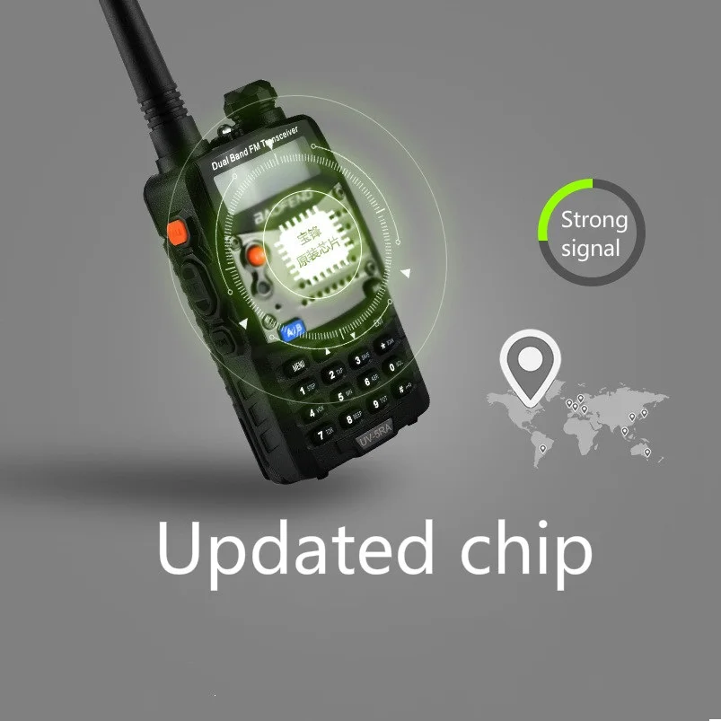 4 шт. BAOFENG UV 5RA Портативное двухстороннее радио 1800 мАч 136 174 МГц/400 520 МГц 128CH