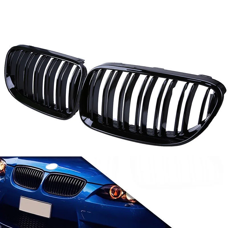 2 * для BMW 11 13 E92 E93 LCI Coupe 320i 328i 335i глянцевый черный Передний решетчатый