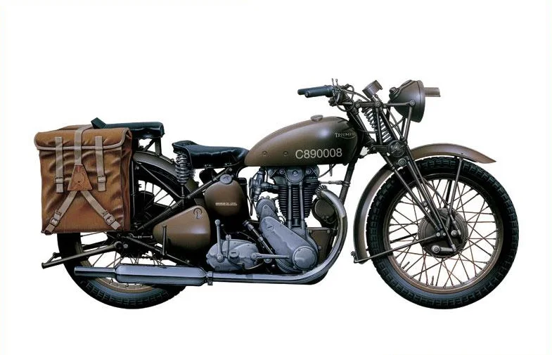 Пластиковые модели Triumph 3HW 1/9 шкала военные Mototcycles строительный комплект|model building