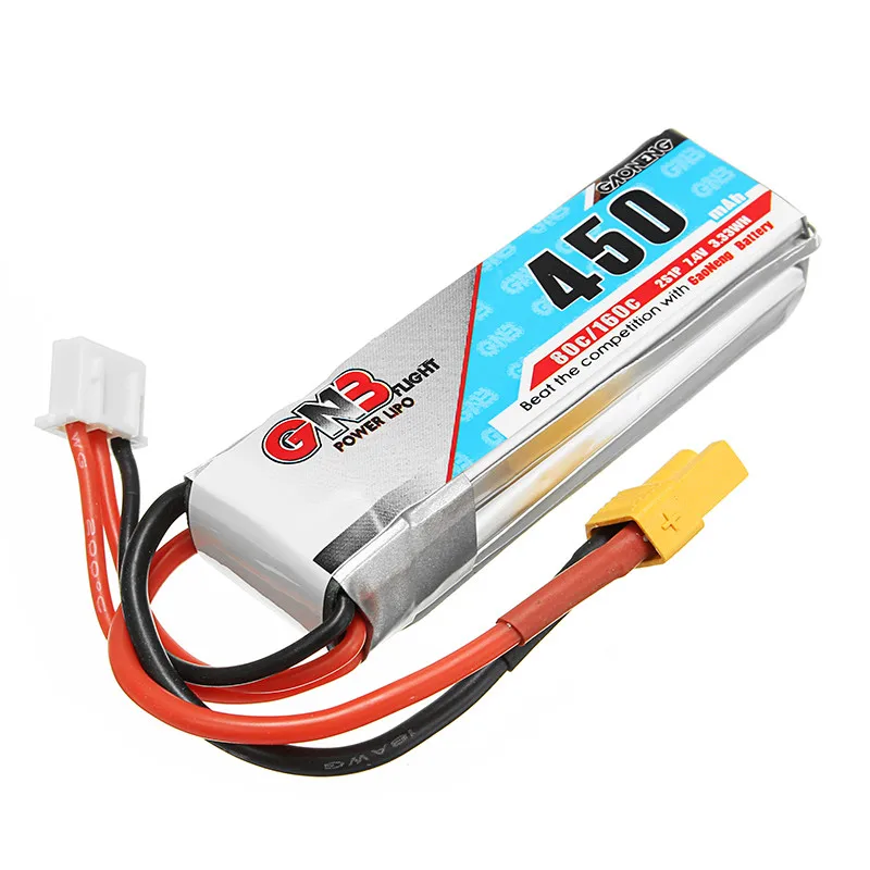 2017 новая аккумуляторная Lipo батарея Gaoneng GNB 7 4 V 2S 450MAH 80C XT30 вилка|7.4v 2s|lipo batterybattery plug |