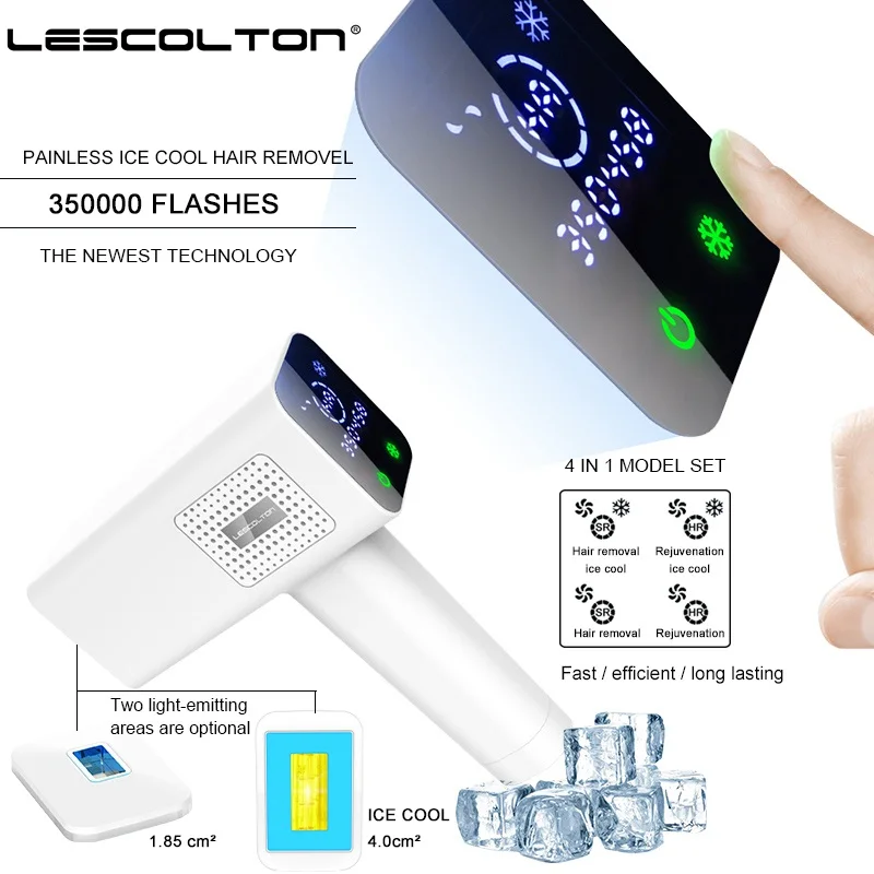 T012C 4in1 ice cool Lescolton T012C 4в1 Эпилятор IPL эпилятор для удаления волос с ЖК-дисплеем лазерный триммер для постоянного бикини электрический эпилятор лазер - Цвет: T012C 4in1 ice cool