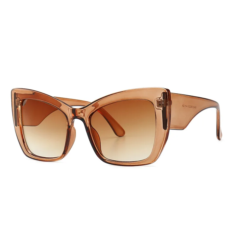 2019 женские солнцезащитные очки в стиле ретро форме кошачьих глаз крупной оправе