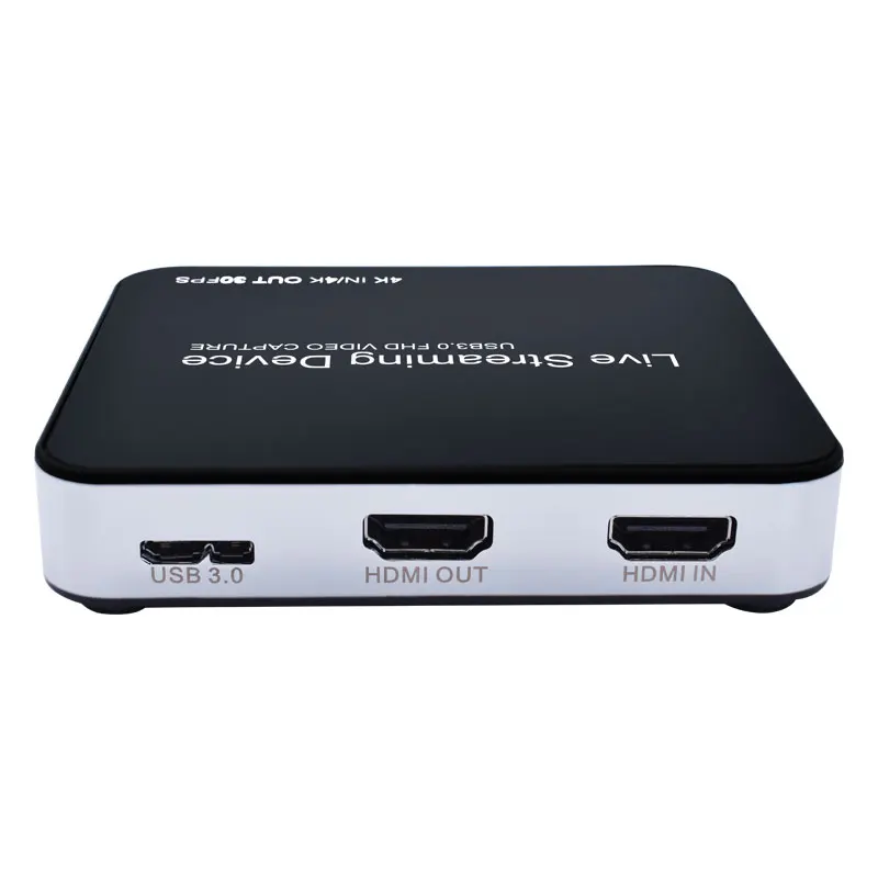 4k30fps HDMI видео Захват Запись телефон игры ТВ коробка потоковая трансляция в прямом