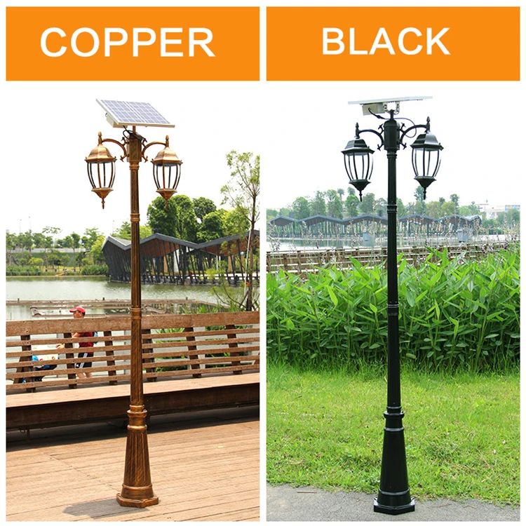 値段 ガーデンポール Led ランプソーラー街路灯装飾風景ポストとヴィンテージ防水ランタン