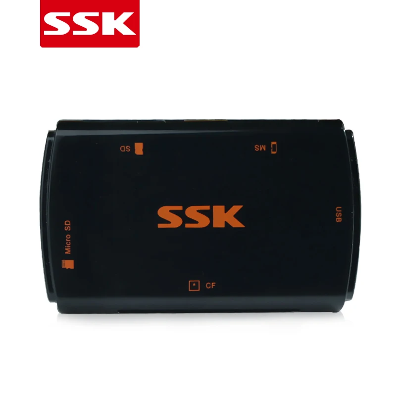SSK SCRM059 все в 1 USB3.0 кардридер супер скорость SD/SM /Micro SD/ CF 5 Гбит/с мульти Смарт памяти