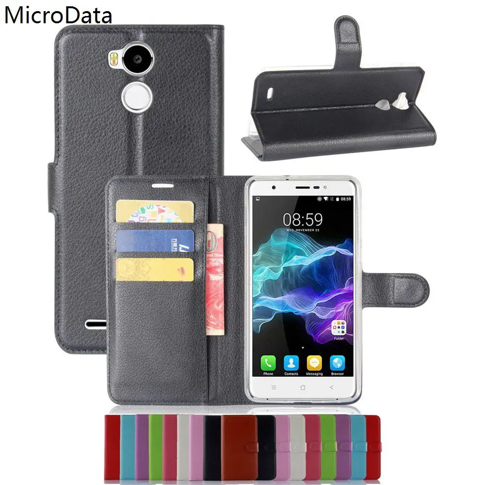 MicroData Luxury PU Leather Flip Case For Blackview R6 R 6 Wallet Stand Cover On | Мобильные телефоны и аксессуары